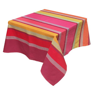 toile basque coated large rectangular cloth
