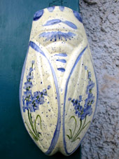 Ceramic cicada hand made in France
