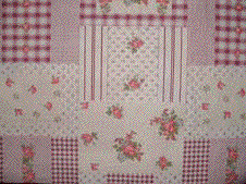 Traditional French cotton fabric patchwork design