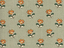 green and ochre yellow french fabric for tablecloths