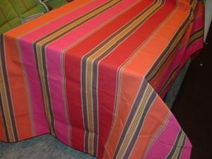 toile basque coated large rectangular cloth
