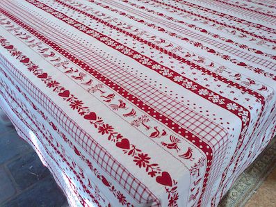 ecru reversible tablecloth