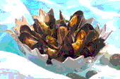 French cooking recipe mussels