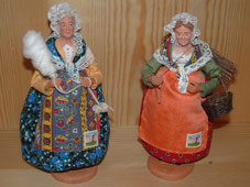 large santons from Provence clay and fabric