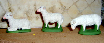 Provencal clay santons for nativity scene
