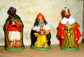Provencal clay santons for nativity scene