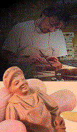 Making of a santon of Provence
