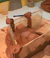 Making of a santon of Provence
