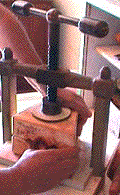 Making of a santon of Provence