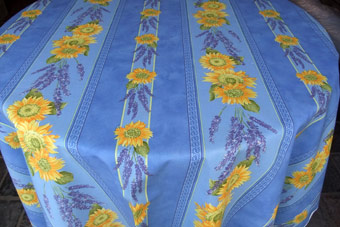 blue provencal tablecloth