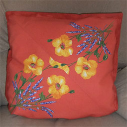 french cushions with poppies