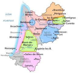 map of aquitaine