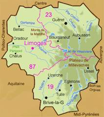 map of limousin