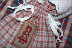 Embroidered verquelure bag