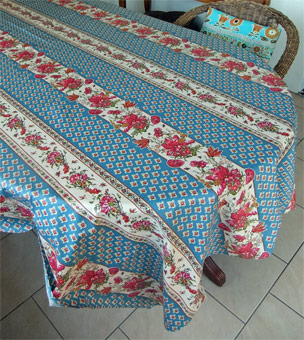 dining room tablecloth with provencal design