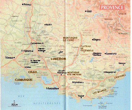 tourist information and accommodation in Provence
