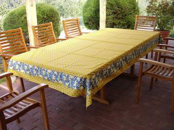 yellow olive provencal cloth