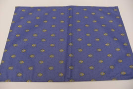 blue yellow cotton placemat
