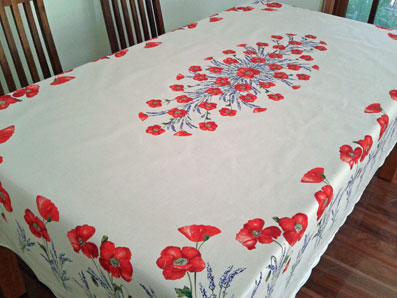 poppies tablecloth