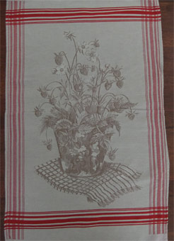 dishcloth strawberries design
