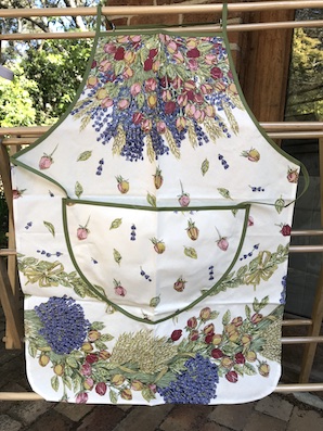 acrylic coated apron from provence