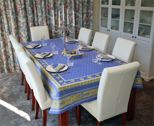 lavender blue provencal tablecloth