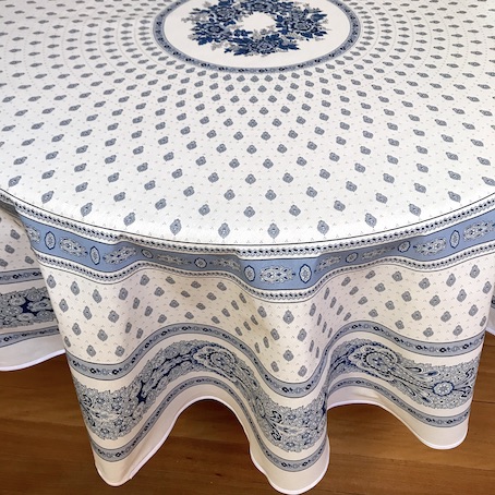 French Round Tablecloths And Square Cloths, Large Round Patio Tablecloth