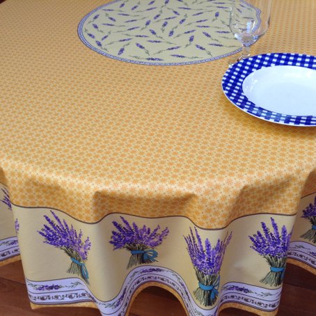 French Round Tablecloths And Square Cloths, 80 Round Tablecloth With Umbrella Hole