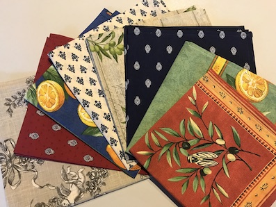 set of 8 french napkins